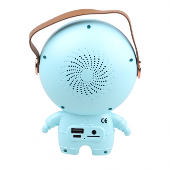 Bezdrôtový karaoke astronaut modrý