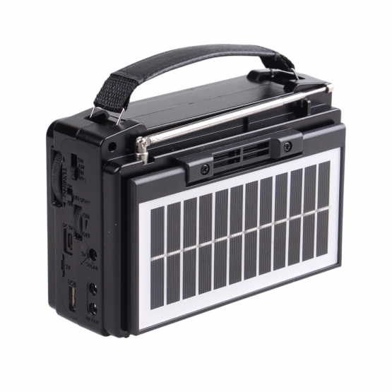 Solárne 3pásmové rádio IS-810PRO čierne