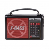 Solárne 3pásmové rádio IS-810PRO červené