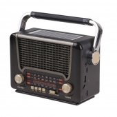 3pásmové solárne rádio M-527BT šedé