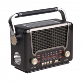 3pásmové solárne rádio M-527BT šedé