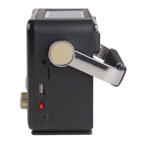 3pásmové solárne rádio M-527BT šedé