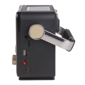 3pásmové solárne rádio M-527BT šedé