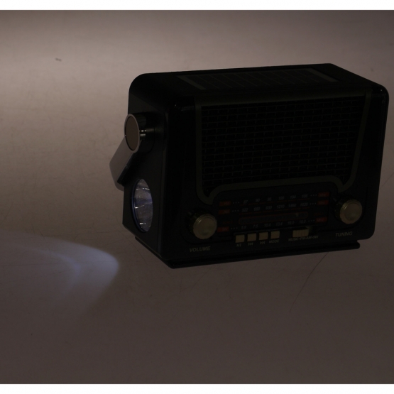 3pásmové solárne rádio M-527BT šedé