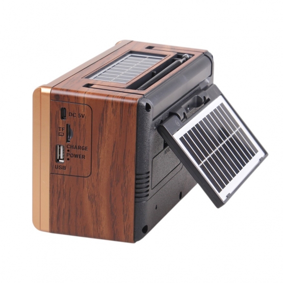 Solárne 3pásmové rádio RX-2510BTS svetlo hnedé