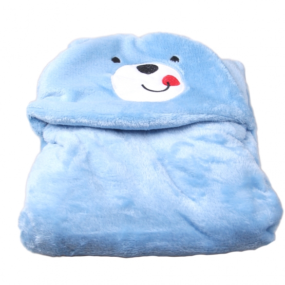 Detská deka Happy Baby modrá – medvedík