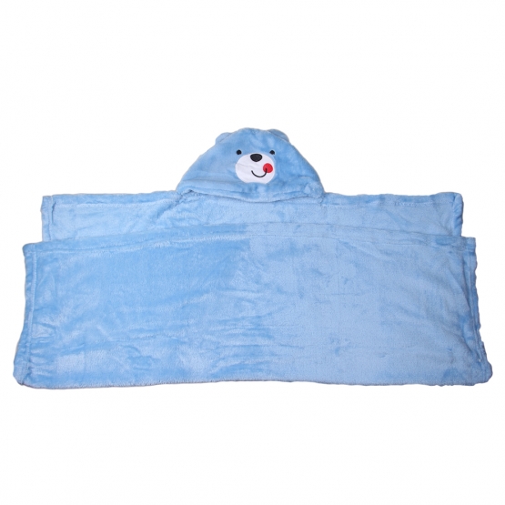 Detská deka Happy Baby modrá – medvedík