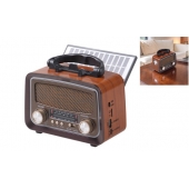 Solárne prenosné rádio YG-1086mini-S tmavo hnedé