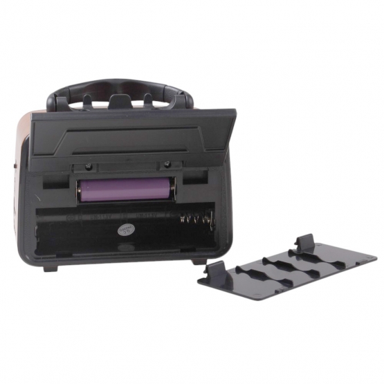 Solárne prenosné rádio YG-1086mini-S světle hnedé