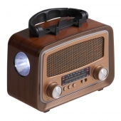 Solárne prenosné rádio YG-1086mini-S světle hnedé