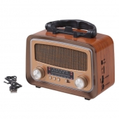 Solárne prenosné rádio YG-1086mini-S světle hnedé
