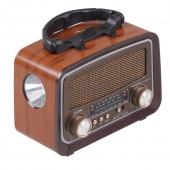 Solárne prenosné rádio YG-1086mini-S tmavo hnedé