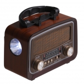 Solárne prenosné rádio YG-1086mini-S tmavo hnedé
