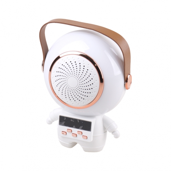 Bezdrôtový karaoke astronaut biely