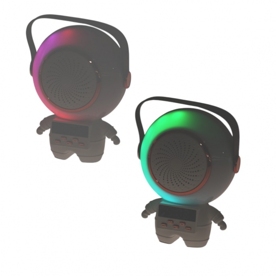 Bezdrôtový karaoke astronaut biely