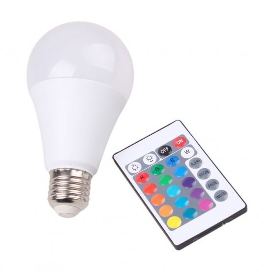 LED žiarovka 2v1 White + RGB