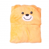 Detská deka Happy Baby oranžová – medvedík
