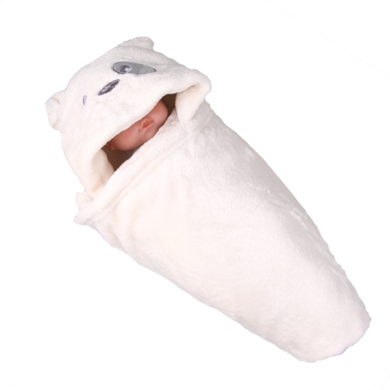 Detská deka Happy Baby biela – psík