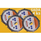 4 ks rezných kotúčov na drevo 125x22 mm