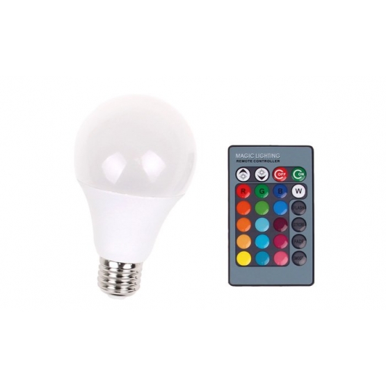 LED žiarovka 2v1 White + RGB