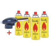 Plynový horák + 4 ks plynové kartuše RSONIC