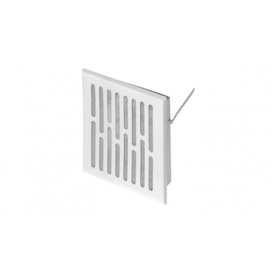 Ventilačná mriežka kovová biela 14x14