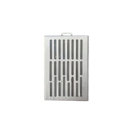 Ventilačná mriežka kovová biela 14x21