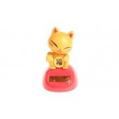 Solárne tancujúce dekorácie Lucky Cat zlatá