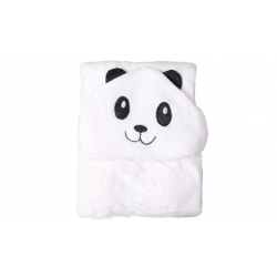 Detská deka Happy Baby biela – panda