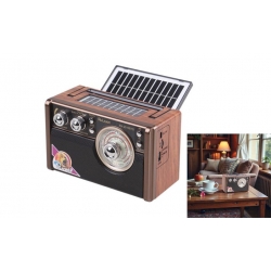 Solárne 3pásmové rádio RX-2510BTS tmavo hnedé