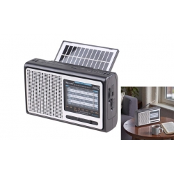 Solárne prenosné rádio RX-BT3060S strieborné