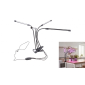Štvorramenná LED pestovateľská lampa pre izbové rastliny