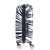 Sada 3 kufrov škrupinových (Zebra)