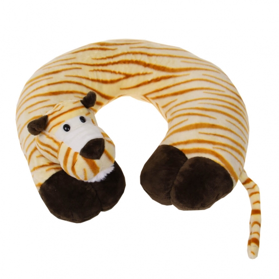 Cestovný vankúšik tiger hnedý