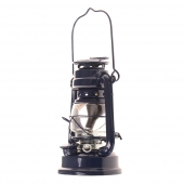 Petrolejová lampa 19 cm tmavo modrá