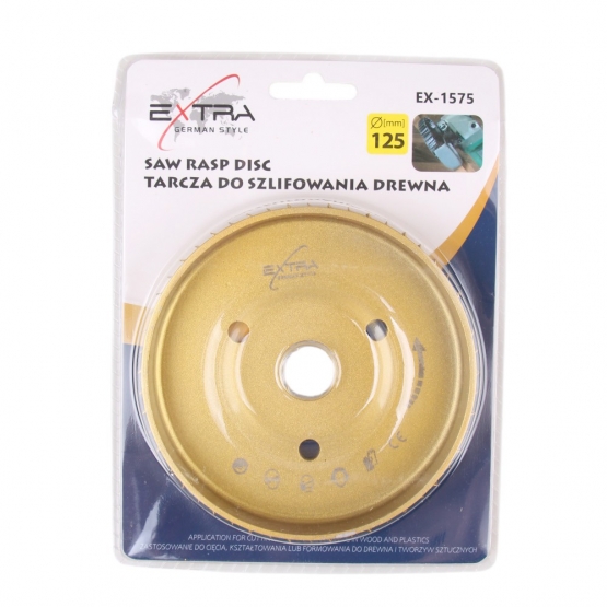 Rašpľový kotúč na drevo 125 mm EX-1575