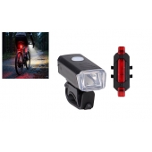 Sada nabíjateľných LED svetiel na bicykel HY025