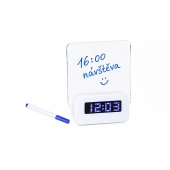 Digitálny LED budík s podsvietenou odkazovou tabuľkou