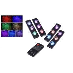 LED osvetlenie interiéru auta s diaľkovým ovládaním