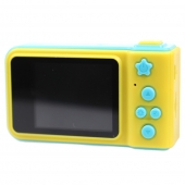 Detský digitálny mini fotoaparát s kamerou modrý