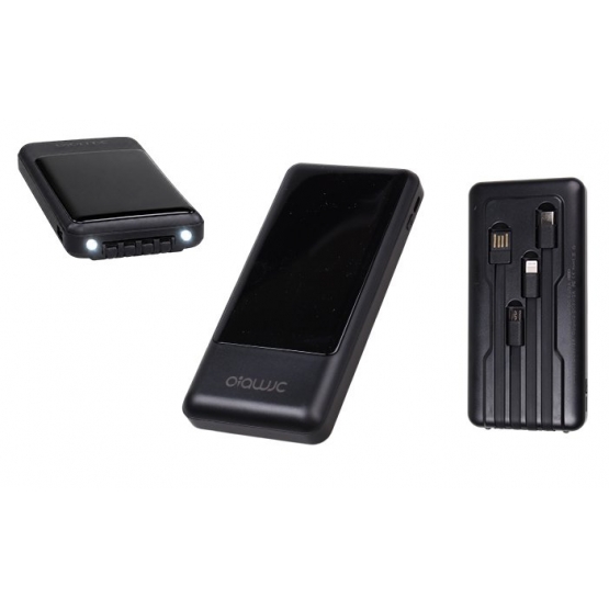 Powerbanka so svietidlom 4v1 20 000 mAh čierna