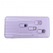 Powerbanka so svietidlom 4v1 20 000 mAh fialová