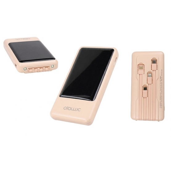 Powerbanka so svietidlom 4v1 20 000 mAh ružová