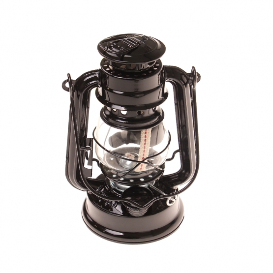 Petrolejová lampa 19 cm čierna
