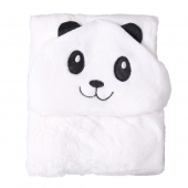 Detská deka Happy Baby biela – panda