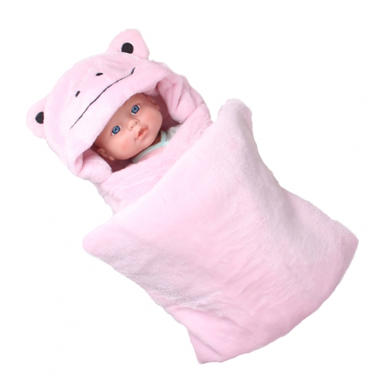 Detská deka Happy Baby ružová - žabička