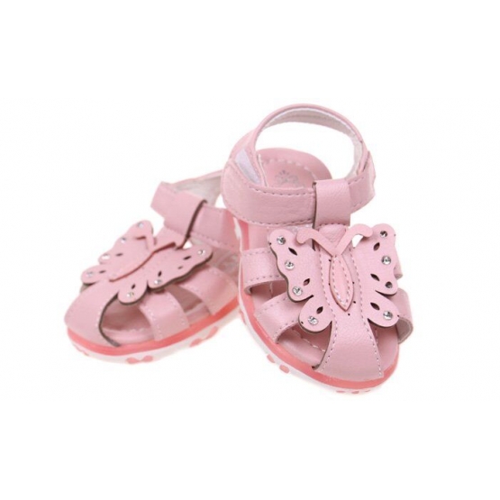 Detské sandálky blikajúce ružové vel.23