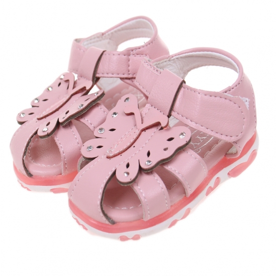 Detské sandálky blikajúce ružové vel.25