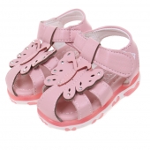 Detské sandálky blikajúce ružové vel.24