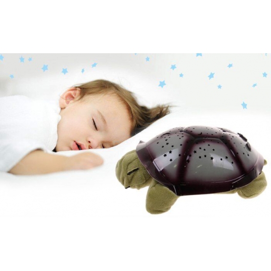 Magická svietiaca korytnačka tmavo zelená